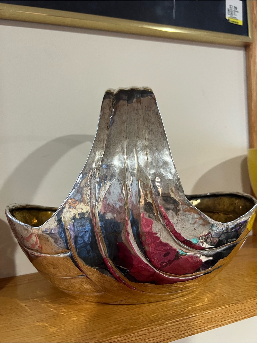 Godinger Silver Hammered Metal Sculptural Bowl